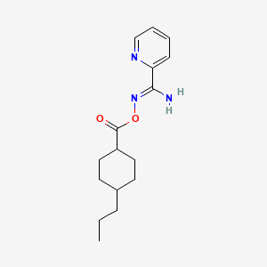 N'-{[(4-propylcyclohexyl)carbonyl]oxy}-2-pyridinecarboximidamide