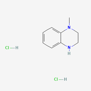 molecular formula C9H14Cl2N2 B571931 1-Methyl-1,2,3,4-tetrahydroquinoxaline dihydrochloride CAS No. 1259952-24-3