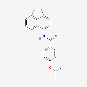 molecular formula C22H21NO2 B5719370 N-(1,2-dihydro-5-acenaphthylenyl)-4-isopropoxybenzamide 