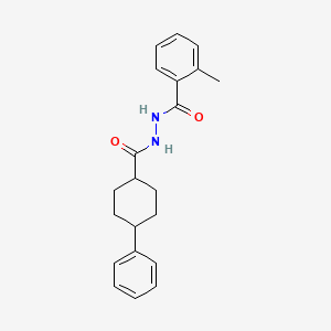molecular formula C21H24N2O2 B5719391 2-methyl-N'-[(4-phenylcyclohexyl)carbonyl]benzohydrazide 
