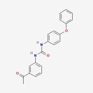 molecular formula C21H18N2O3 B5719410 N-(3-acetylphenyl)-N'-(4-phenoxyphenyl)urea 