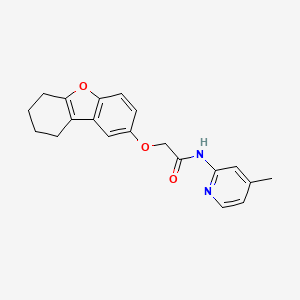 molecular formula C20H20N2O3 B5719428 N-(4-methyl-2-pyridinyl)-2-(6,7,8,9-tetrahydrodibenzo[b,d]furan-2-yloxy)acetamide 
