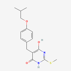 molecular formula C16H20N2O3S B5719435 5-(4-isobutoxybenzyl)-2-(methylthio)-4,6-pyrimidinediol 