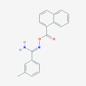 molecular formula C19H16N2O2 B5719451 3-methyl-N'-(1-naphthoyloxy)benzenecarboximidamide 
