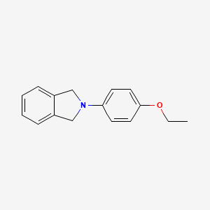 molecular formula C16H17NO B5719472 2-(4-乙氧苯基)异吲哚啉 