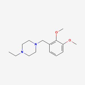 molecular formula C15H24N2O2 B5719486 1-(2,3-dimethoxybenzyl)-4-ethylpiperazine 