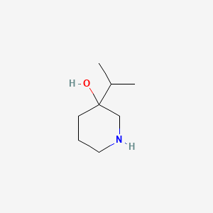 molecular formula C8H17NO B571949 3-Isopropylpiperidin-3-ol CAS No. 1339027-25-6