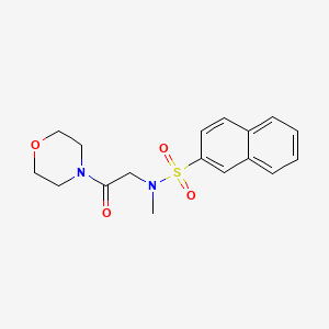 molecular formula C17H20N2O4S B5719507 N-methyl-N-[2-(4-morpholinyl)-2-oxoethyl]-2-naphthalenesulfonamide 