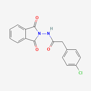 molecular formula C16H11ClN2O3 B5719513 2-(4-chlorophenyl)-N-(1,3-dioxo-1,3-dihydro-2H-isoindol-2-yl)acetamide CAS No. 425395-95-5