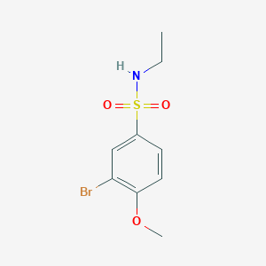 molecular formula C9H12BrNO3S B5719520 3-bromo-N-ethyl-4-methoxybenzenesulfonamide 