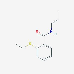 molecular formula C12H15NOS B5719526 N-allyl-2-(ethylthio)benzamide 