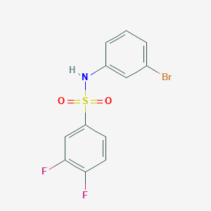 molecular formula C12H8BrF2NO2S B5719567 N-(3-bromophenyl)-3,4-difluorobenzenesulfonamide 