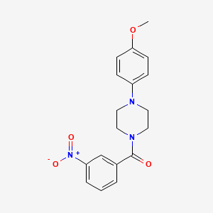 molecular formula C18H19N3O4 B5719583 1-(4-methoxyphenyl)-4-(3-nitrobenzoyl)piperazine 