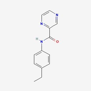 molecular formula C13H13N3O B5719611 N-(4-ethylphenyl)-2-pyrazinecarboxamide 