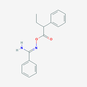 molecular formula C17H18N2O2 B5719625 N'-[(2-phenylbutanoyl)oxy]benzenecarboximidamide 