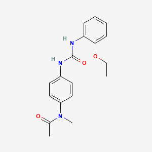 molecular formula C18H21N3O3 B5719647 N-[4-({[(2-ethoxyphenyl)amino]carbonyl}amino)phenyl]-N-methylacetamide 