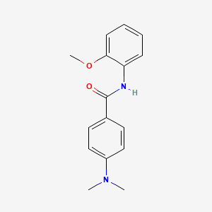 molecular formula C16H18N2O2 B5719653 4-(dimethylamino)-N-(2-methoxyphenyl)benzamide 