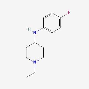 molecular formula C13H19FN2 B5719656 1-ethyl-N-(4-fluorophenyl)-4-piperidinamine 