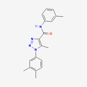 1-(3,4-dimethylphenyl)-5-methyl-N-(3-methylphenyl)-1H-1,2,3-triazole-4-carboxamide