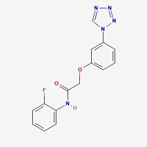 molecular formula C15H12FN5O2 B5719664 N-(2-fluorophenyl)-2-[3-(1H-tetrazol-1-yl)phenoxy]acetamide 