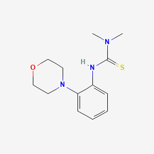molecular formula C13H19N3OS B5719676 N,N-dimethyl-N'-[2-(4-morpholinyl)phenyl]thiourea 