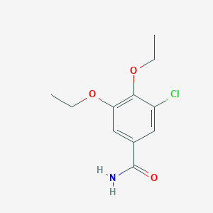 molecular formula C11H14ClNO3 B5719677 3-chloro-4,5-diethoxybenzamide 