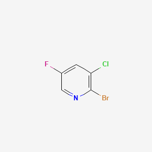 molecular formula C5H2BrClFN B571968 2-Bromo-3-chloro-5-fluoropyridine CAS No. 1214326-94-9