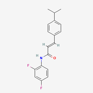 molecular formula C18H17F2NO B5719695 N-(2,4-difluorophenyl)-3-(4-isopropylphenyl)acrylamide 