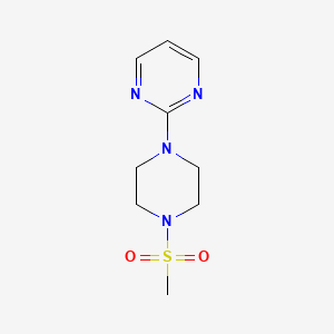 molecular formula C9H14N4O2S B5719702 2-[4-(methylsulfonyl)-1-piperazinyl]pyrimidine 