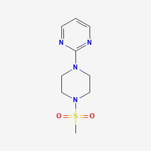 molecular formula C9H14N4O2S B5719702 1-(METHYLSULFONYL)-4-(2-PYRIMIDINYL)PIPERAZINE 