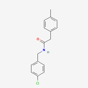 molecular formula C16H16ClNO B5719713 N-(4-chlorobenzyl)-2-(4-methylphenyl)acetamide 