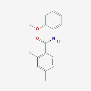 molecular formula C16H17NO2 B5719716 N-(2-methoxyphenyl)-2,4-dimethylbenzamide CAS No. 676155-08-1