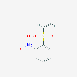 molecular formula C9H9NO4S B5719742 1-nitro-2-(1-propen-1-ylsulfonyl)benzene 