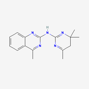 molecular formula C16H19N5 B5719756 4-methyl-N-(4,4,6-trimethyl-4,5-dihydro-2-pyrimidinyl)-2-quinazolinamine 