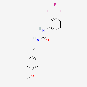 molecular formula C17H17F3N2O2 B5719799 N-[2-(4-methoxyphenyl)ethyl]-N'-[3-(trifluoromethyl)phenyl]urea 