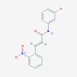molecular formula C15H11BrN2O3 B5719809 N-(3-bromophenyl)-3-(2-nitrophenyl)acrylamide 