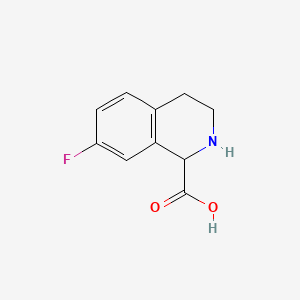 B571981 7-Fluoro-1,2,3,4-tetrahydroisoquinoline-1-carboxylic acid CAS No. 1260641-74-4