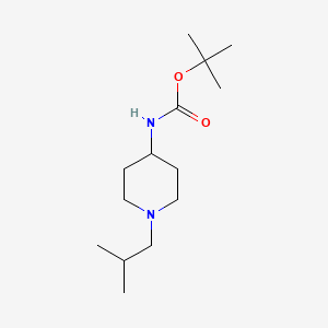 molecular formula C14H28N2O2 B571983 4-(N-BOC-Amino)-1-isobutylpiperidine CAS No. 1284584-48-0