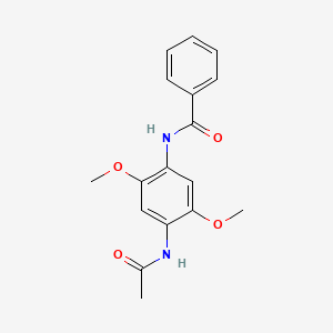 molecular formula C17H18N2O4 B5719856 N-[4-(acetylamino)-2,5-dimethoxyphenyl]benzamide 