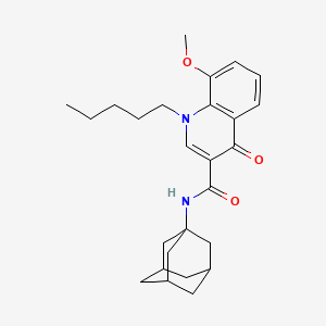 molecular formula C26H34N2O3 B571988 4-Quinolone-3-Carboxamide CB2 Ligand CAS No. 1314230-69-7