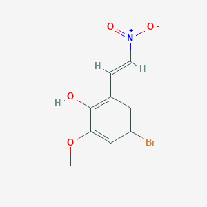 molecular formula C9H8BrNO4 B5719900 4-bromo-2-methoxy-6-(2-nitrovinyl)phenol 