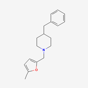 molecular formula C18H23NO B5719903 4-benzyl-1-[(5-methyl-2-furyl)methyl]piperidine 
