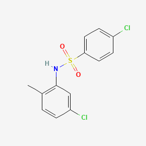 molecular formula C13H11Cl2NO2S B5719918 4-chloro-N-(5-chloro-2-methylphenyl)benzenesulfonamide CAS No. 5336-89-0