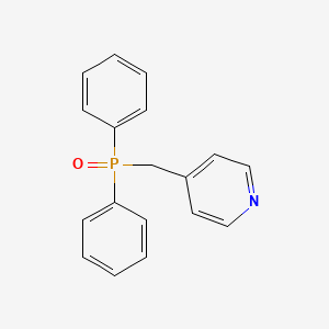molecular formula C18H16NOP B5719926 4-[(二苯基膦酰基)甲基]吡啶 