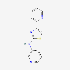 molecular formula C13H10N4S B5719948 N-[4-(2-pyridinyl)-1,3-thiazol-2-yl]-3-pyridinamine 