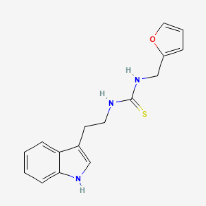 N-(2-furylmethyl)-N'-[2-(1H-indol-3-yl)ethyl]thiourea