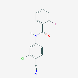 N-(3-chloro-4-cyanophenyl)-2-fluorobenzamide