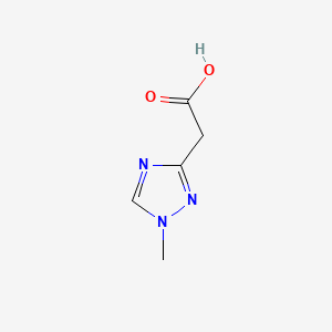 molecular formula C5H7N3O2 B572002 2-(1-Methyl-1H-1,2,4-triazol-3-yl)acetic acid CAS No. 1245645-84-4