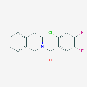 molecular formula C16H12ClF2NO B5720048 2-(2-chloro-4,5-difluorobenzoyl)-1,2,3,4-tetrahydroisoquinoline 