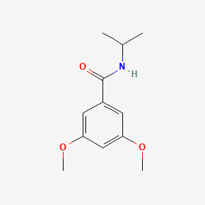 molecular formula C12H17NO3 B5720065 N-isopropyl-3,5-dimethoxybenzamide 